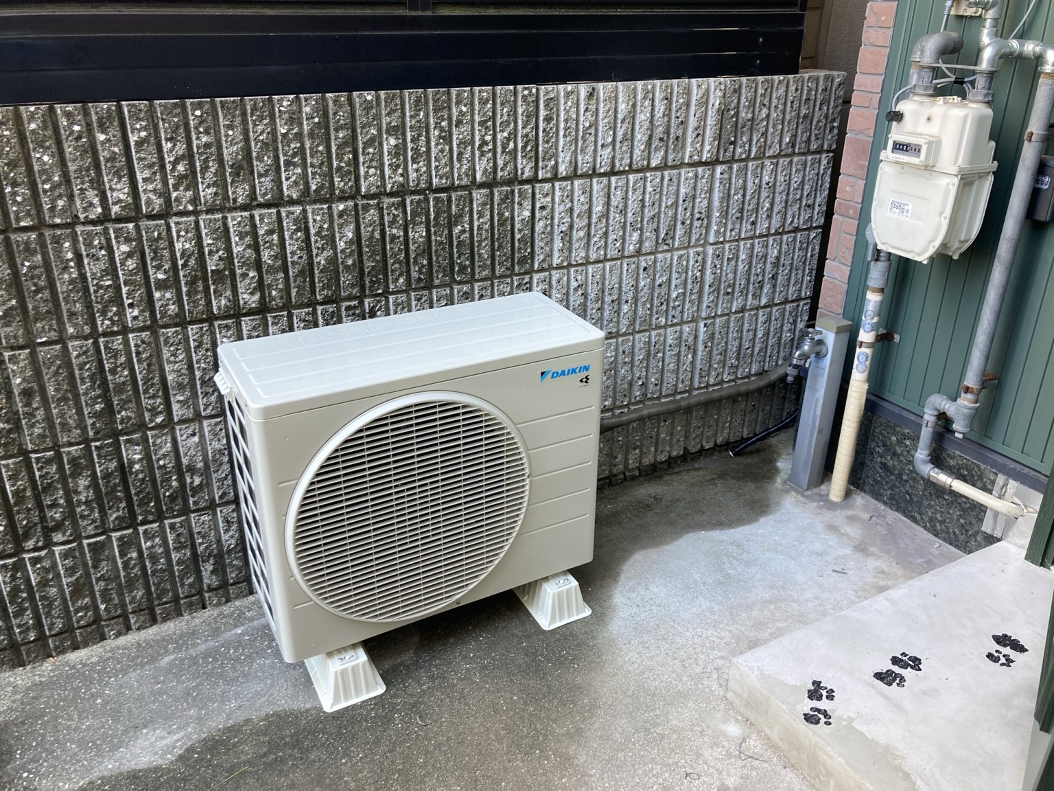 室外機施工写真